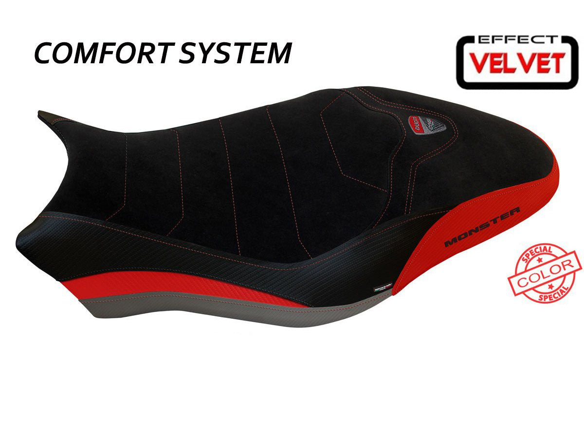 TAPPEZZERIA ITALIA Ducati Monster 1200 (17/21) Comfort Seat Cover "Ovada Special Color Velvet"