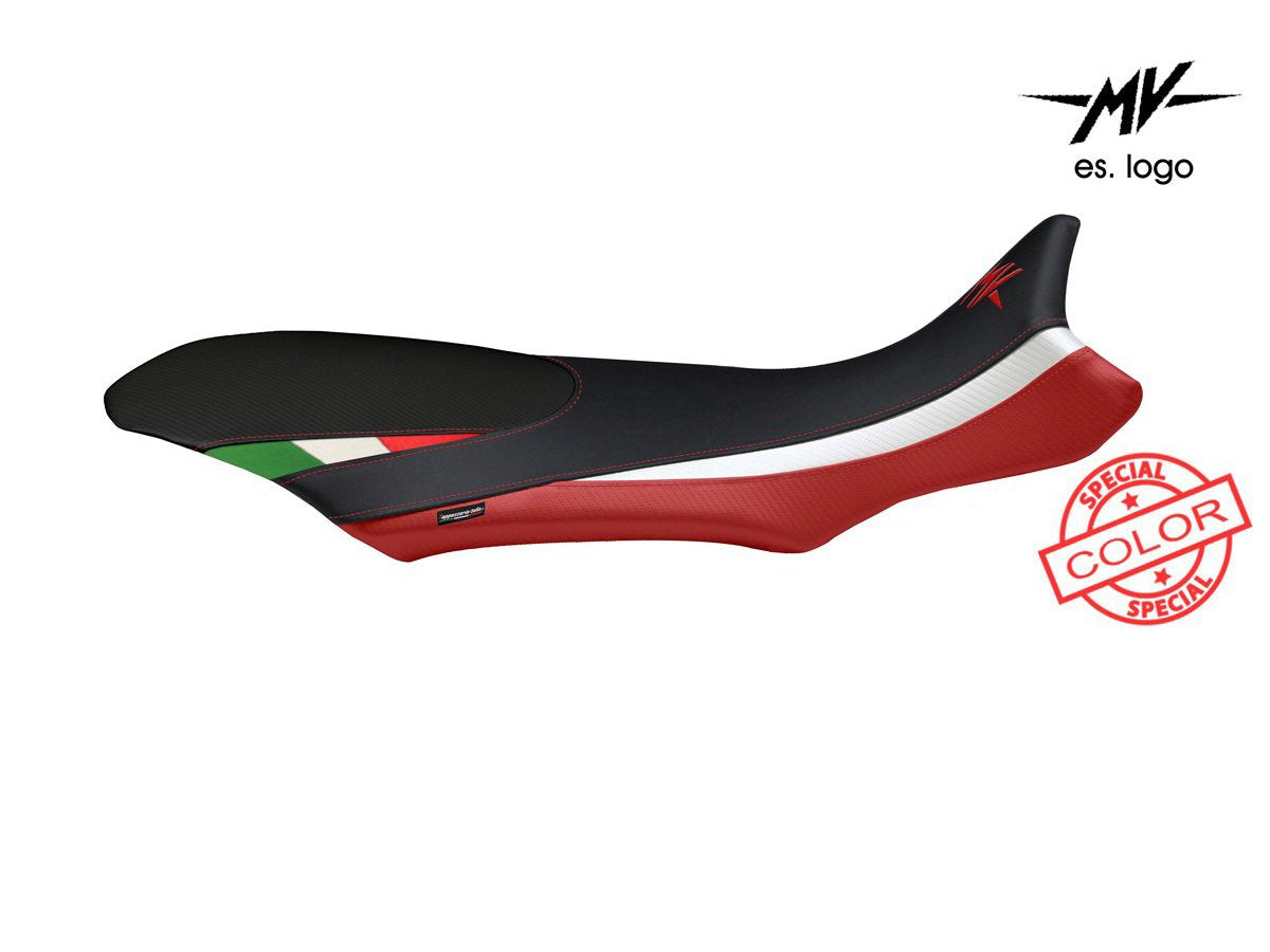 TAPPEZZERIA ITALIA MV Agusta Rivale 800 CC Seat Cover "Sorrento Special Color Tricolor"