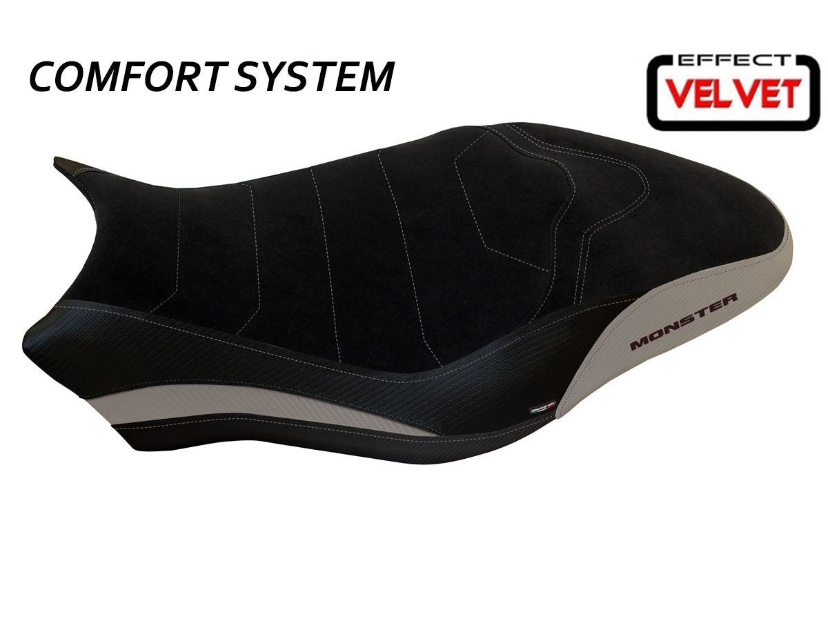 TAPPEZZERIA ITALIA Ducati Monster 797 Comfort Seat Cover "Ovada 1 Velvet"