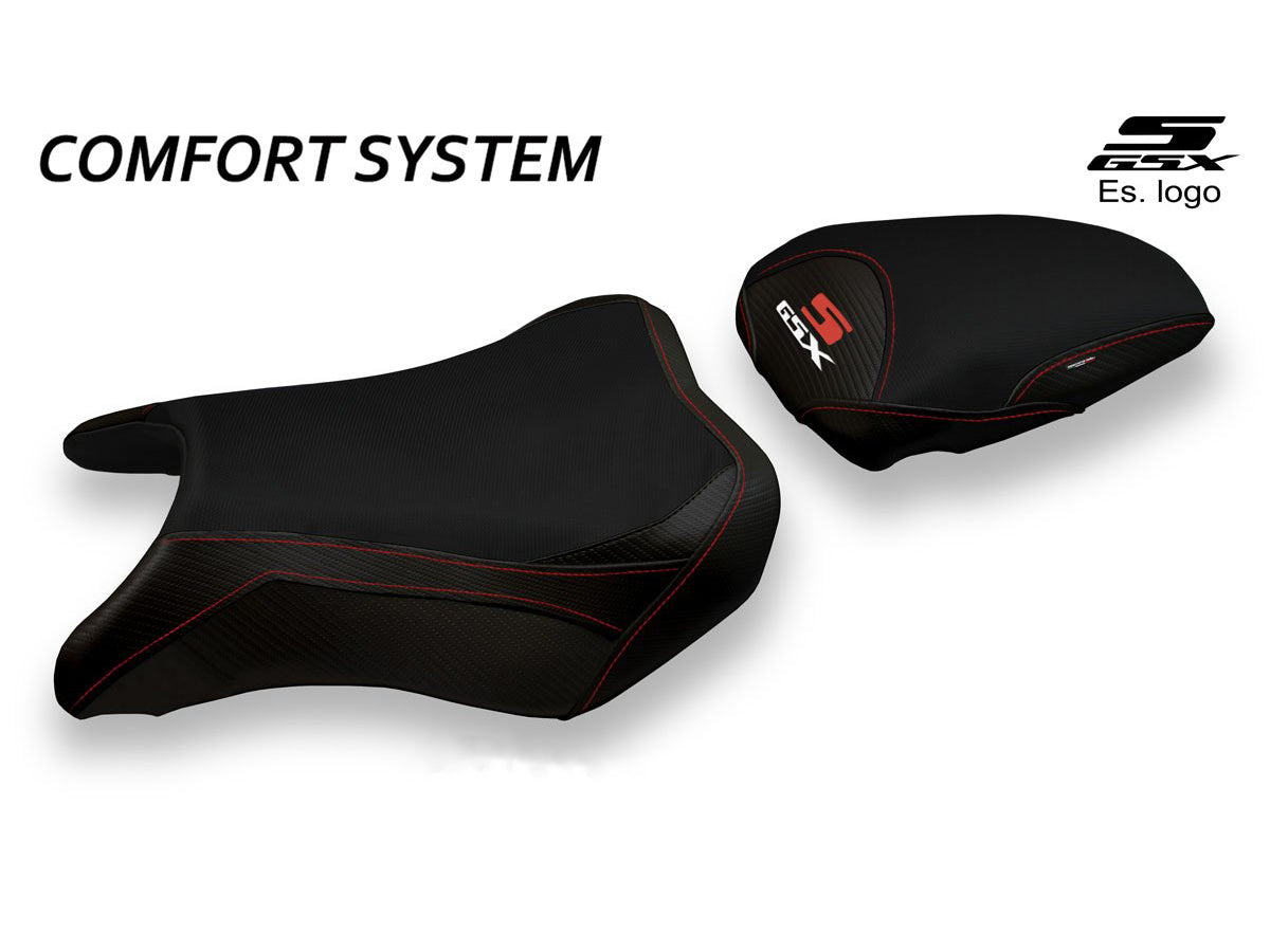 TAPPEZZERIA ITALIA Suzuki GSX-S750 Comfort Seat Cover "Hokota Total Black"