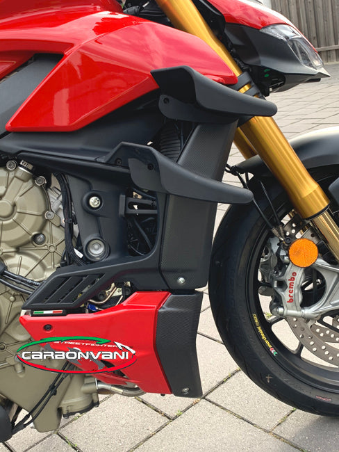 CARBONVANI Ducati Streetfighter V4 Carbon Water Cooler Covers (upper)