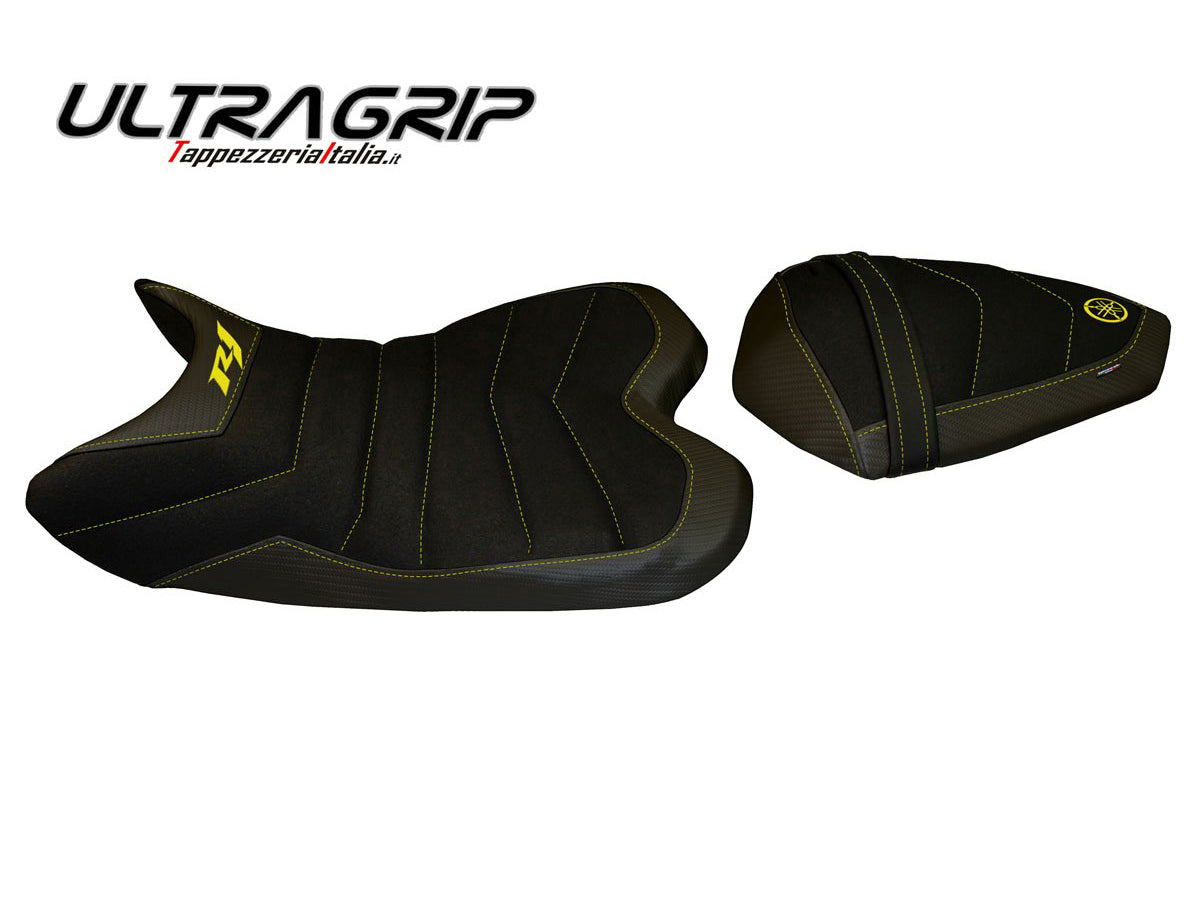 TAPPEZZERIA ITALIA Yamaha YZF-R1 (09/14) Ultragrip Seat Cover "Belfast Total Black"