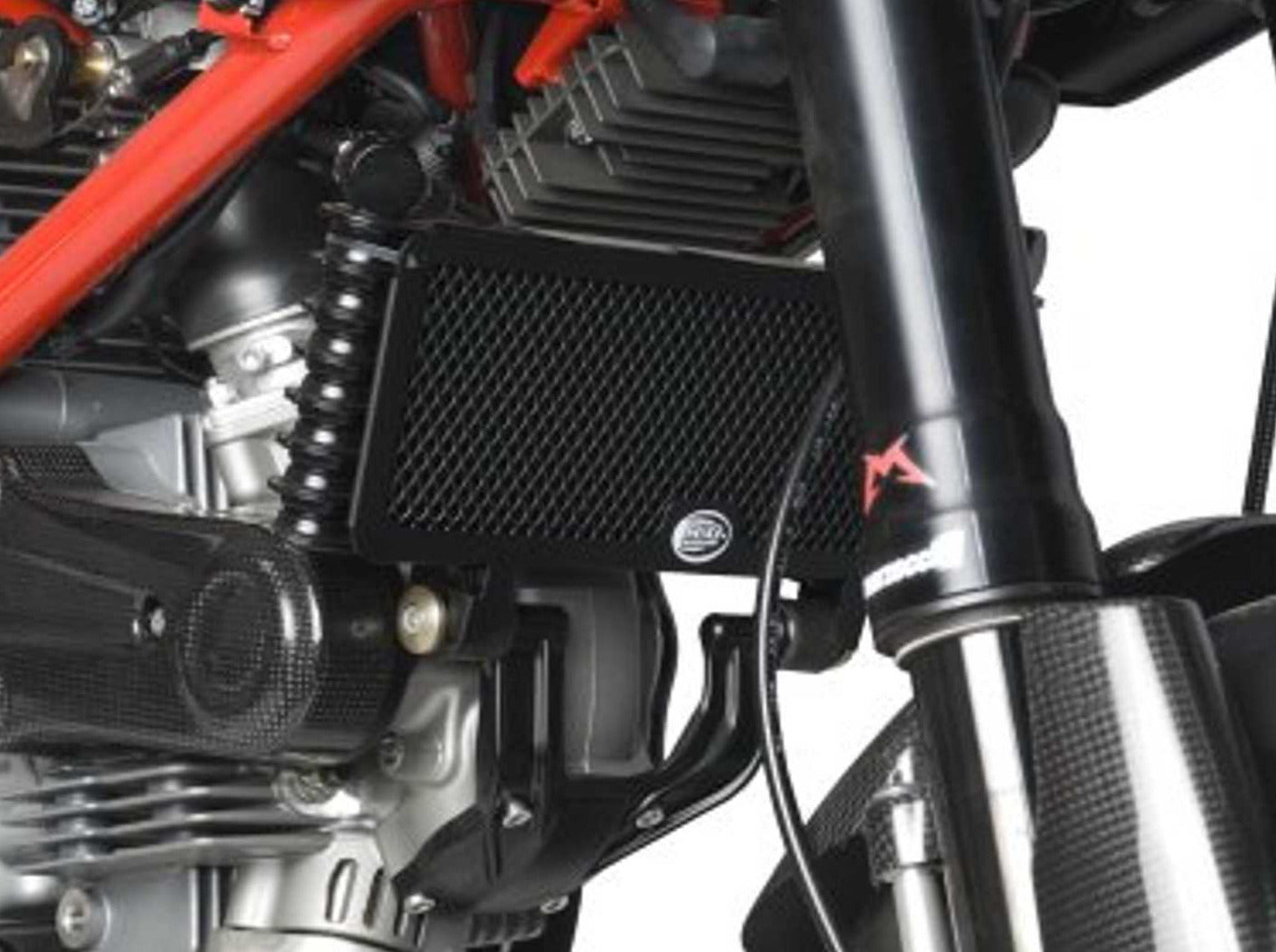 OCG0007 - R&G RACING Ducati Hypermotard 1100 Evo (10/12) Oil Cooler Guard – Accessories in the 2WheelsHero Motorcycle Aftermarket Accessories and Parts Online Shop