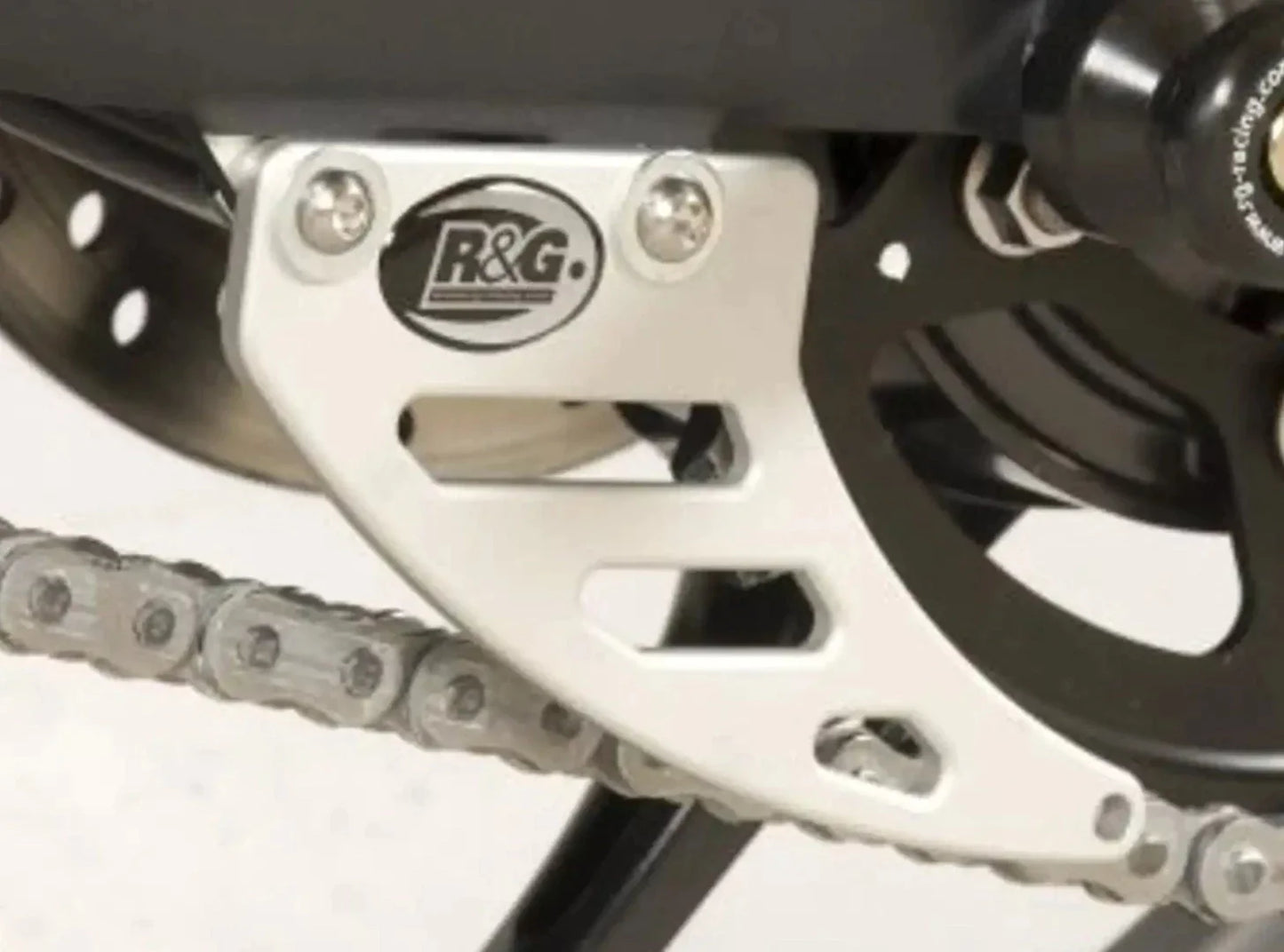 TG0009 - R&G RACING Triumph Street Triple / Daytona Toe Chain Guard – Accessories in the 2WheelsHero Motorcycle Aftermarket Accessories and Parts Online Shop