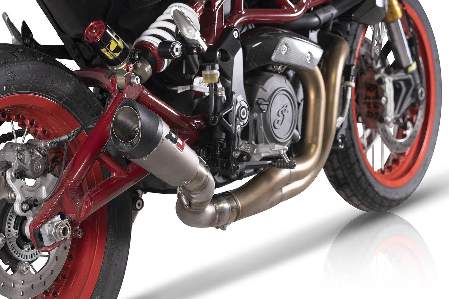 QD EXHAUST Indian FTR 1200 Slip-on Exhaust "Gunshot" (racing)