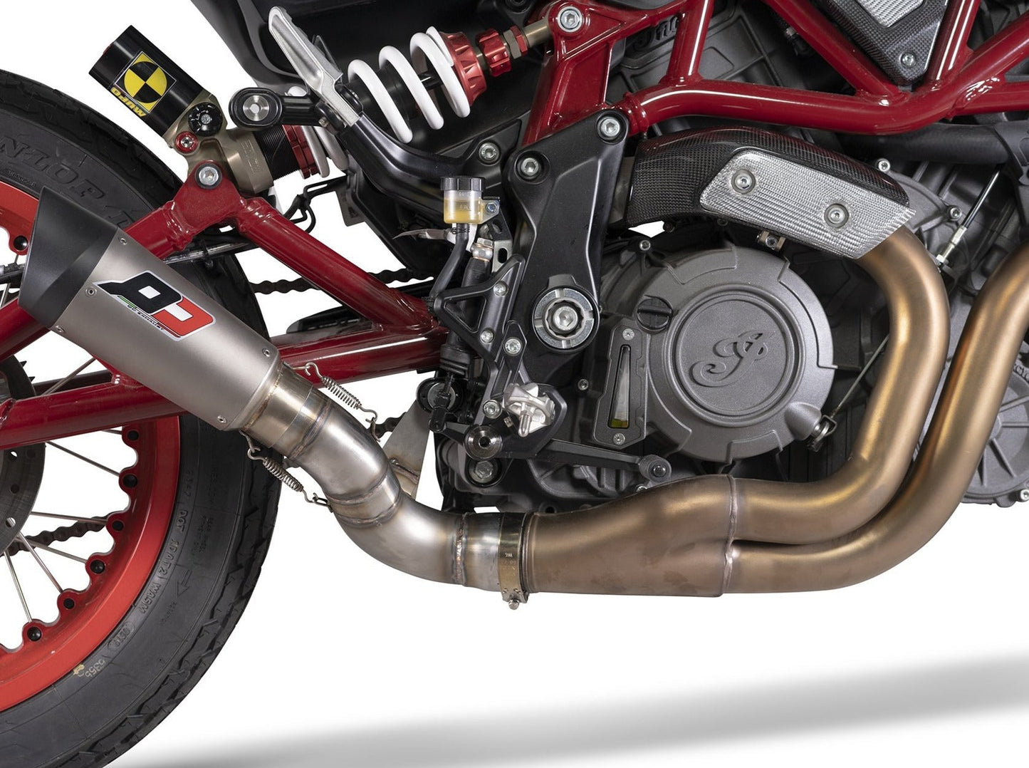 QD EXHAUST Indian FTR 1200 Slip-on Exhaust "Gunshot" (racing)