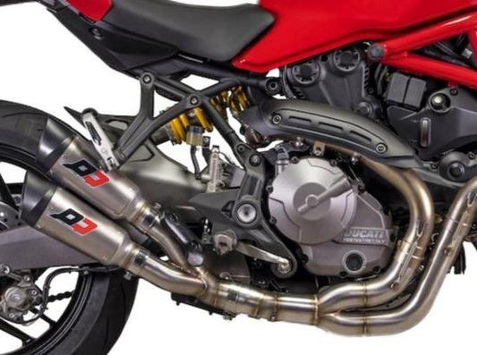 QD EXHAUST Ducati Monster 1200S Dual Slip-on Exhaust "Gunshot" (EU homologated)