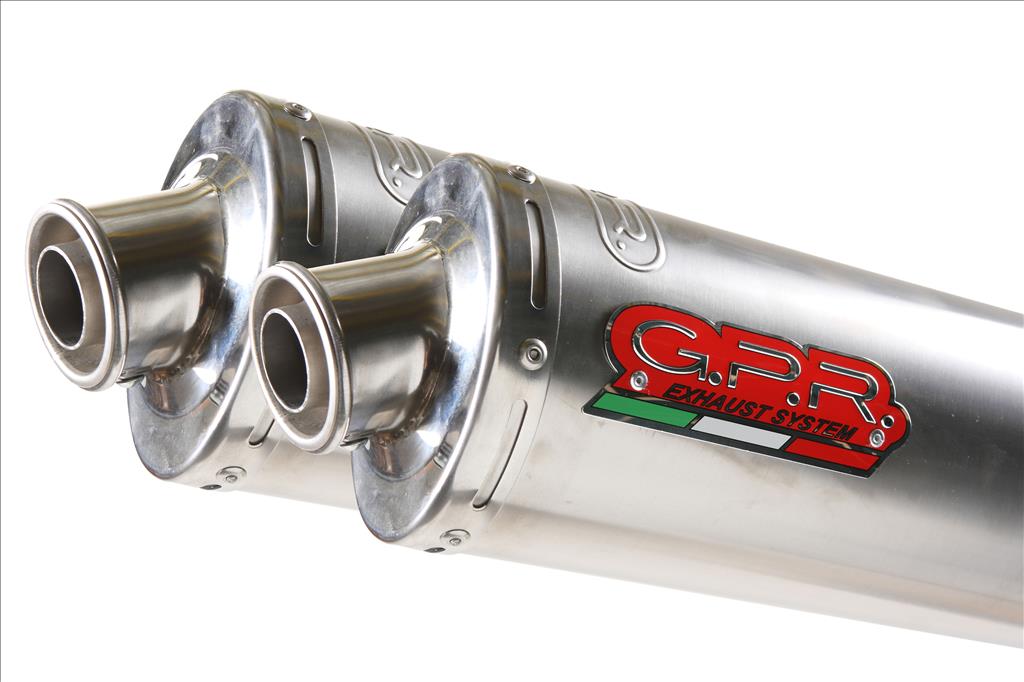 GPR Triumph Speed Triple 1050 (05/10) 3 to 2 Slip-on Exhaust "Inox Tondo" (EU homologated)