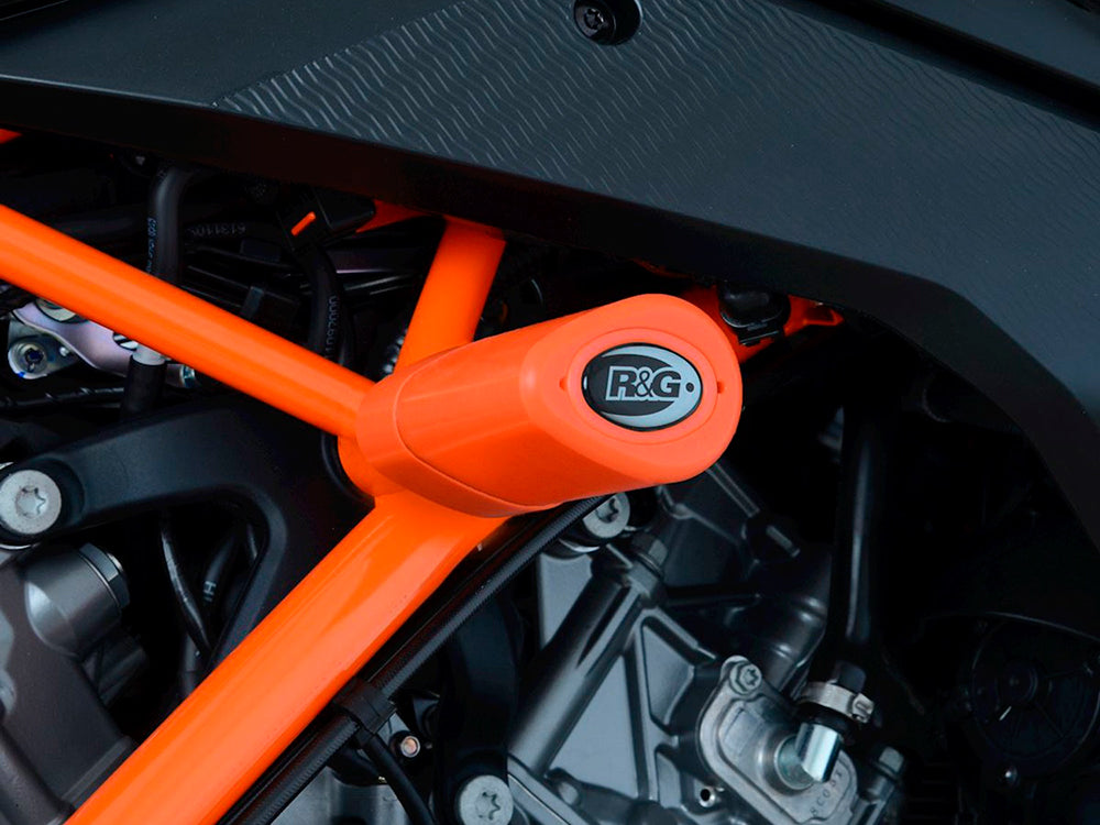 CP0499 - R&G RACING KTM 1290 Super Duke R (14/19) Frame Crash Protection Sliders "Aero" – Accessories in the 2WheelsHero Motorcycle Aftermarket Accessories and Parts Online Shop