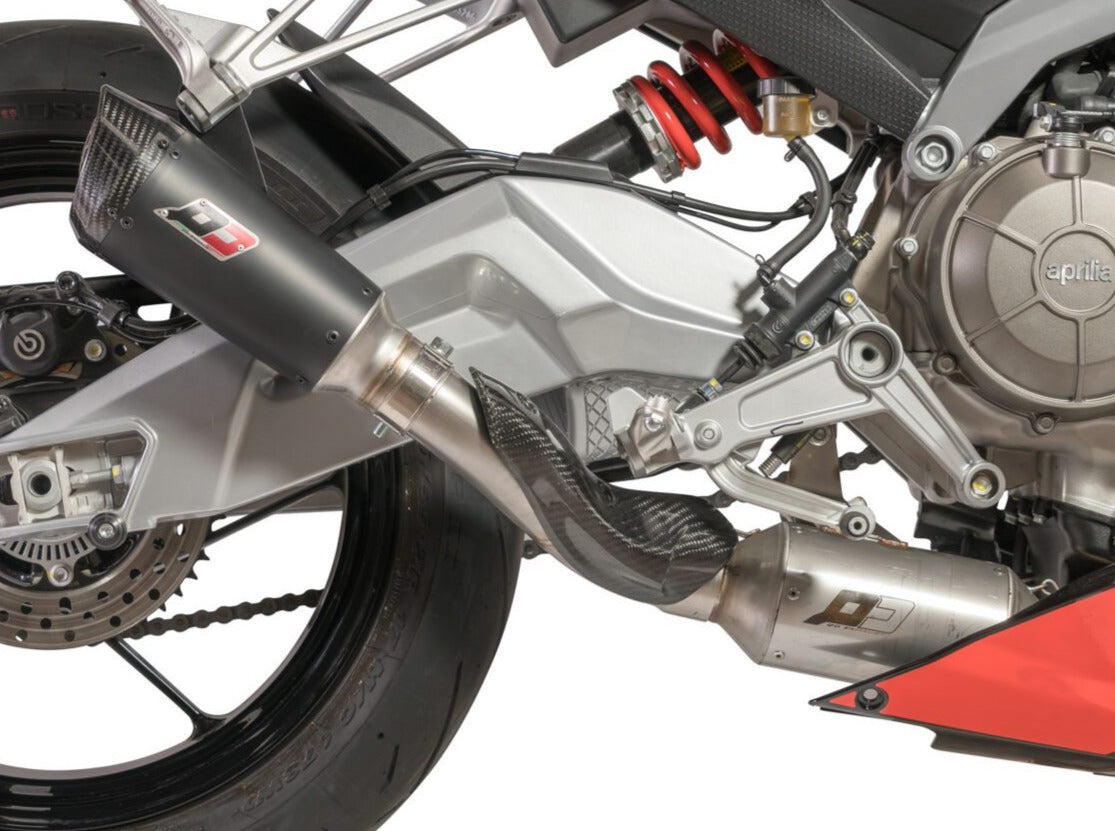 QD EXHAUST Aprilia RS/Tuono 660 Titanium Full Exhaust System "Gunshot" (EU homologated)