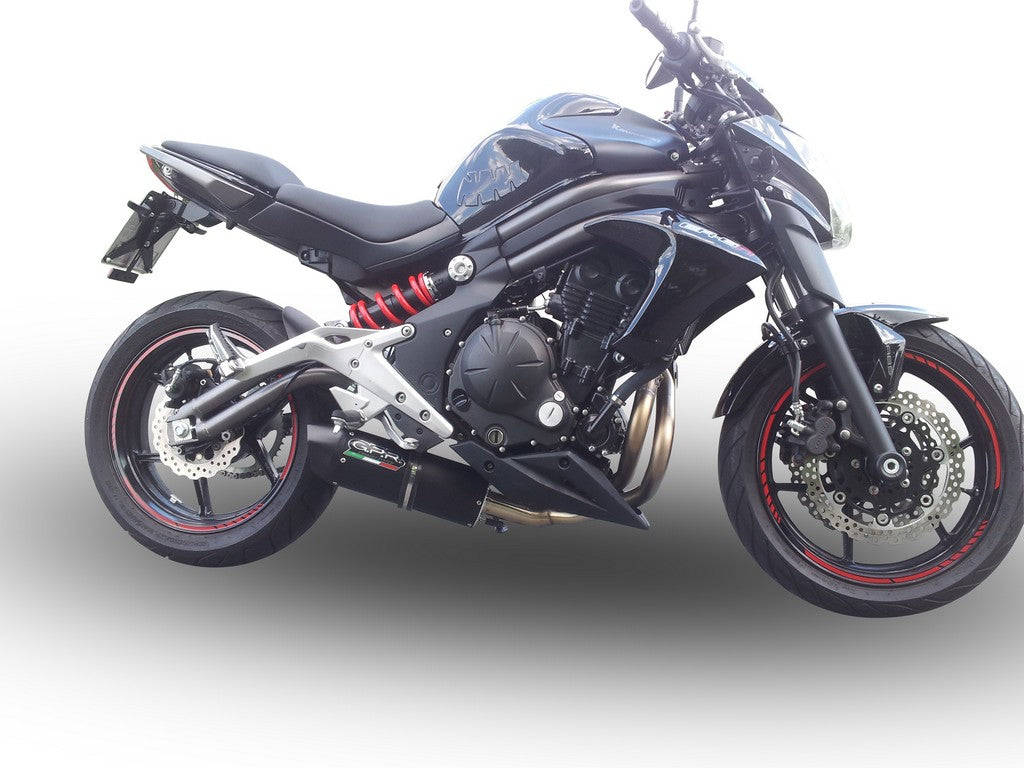 GPR Kawasaki ER-6 (12/16) Full Exhaust System "Furore Nero" (EU homologated)