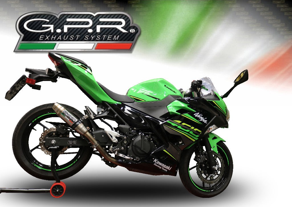 GPR Kawasaki Z400 Full Exhaust System "Deeptone Inox"