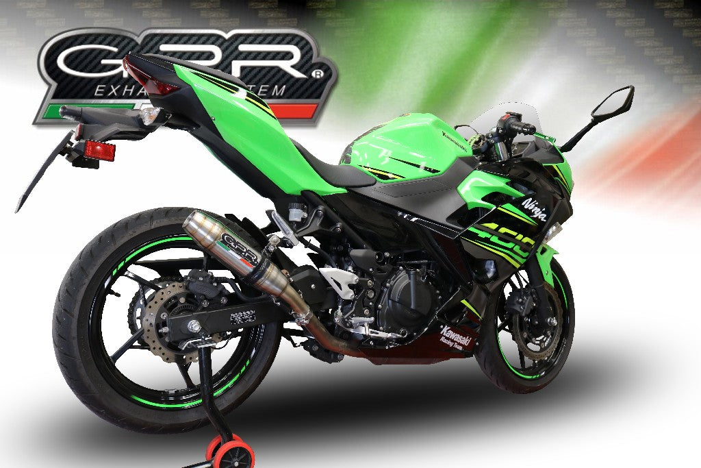 GPR Kawasaki Z400 Full Exhaust System "Deeptone Inox"