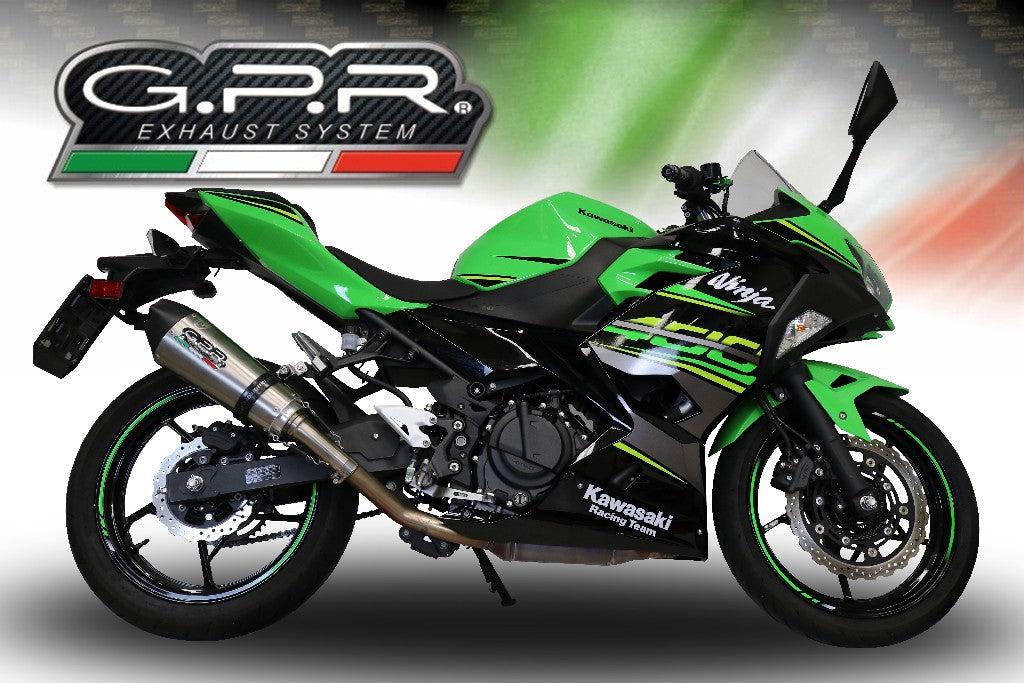 GPR Kawasaki Ninja 400 Full Exhaust System "GP Evo 4 Titanium"