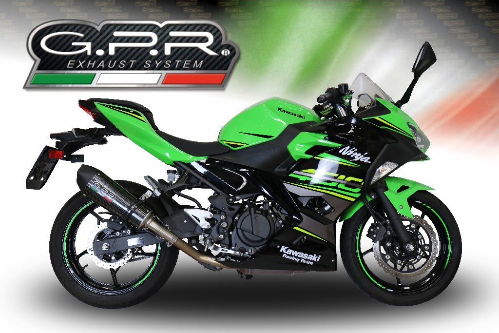 GPR Kawasaki Z400 Slip-on Exhaust "GP Evo 4 Poppy" (EU homologated)