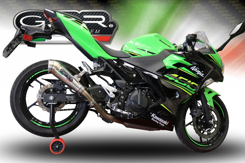 GPR Kawasaki Ninja 400 Slip-on Exhaust "Powercone Evo" (EU homologated)