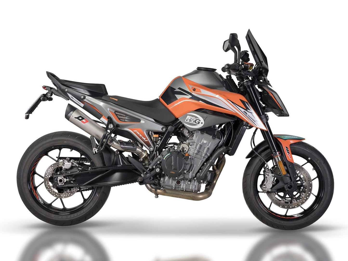 QD EXHAUST KTM 790/890 Duke Slip-on Exhaust "Tri-Cone" (EU homologated)