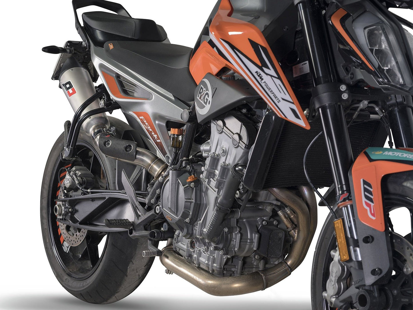 QD EXHAUST KTM 790/890 Duke Slip-on Exhaust "Tri-Cone" (EU homologated)