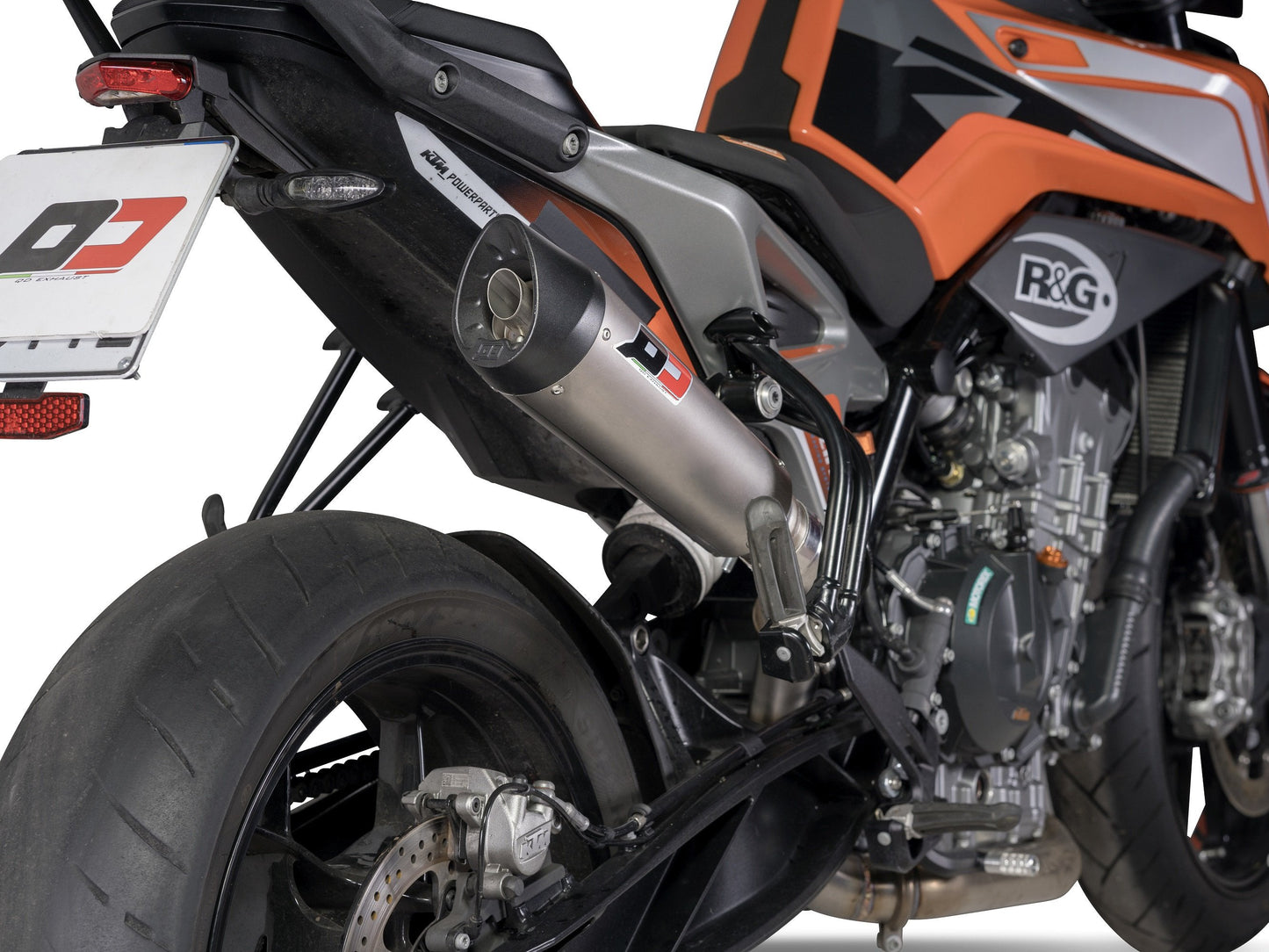 QD EXHAUST KTM 790/890 Duke Slip-on Exhaust "Tri-Cone" (EU homologated)