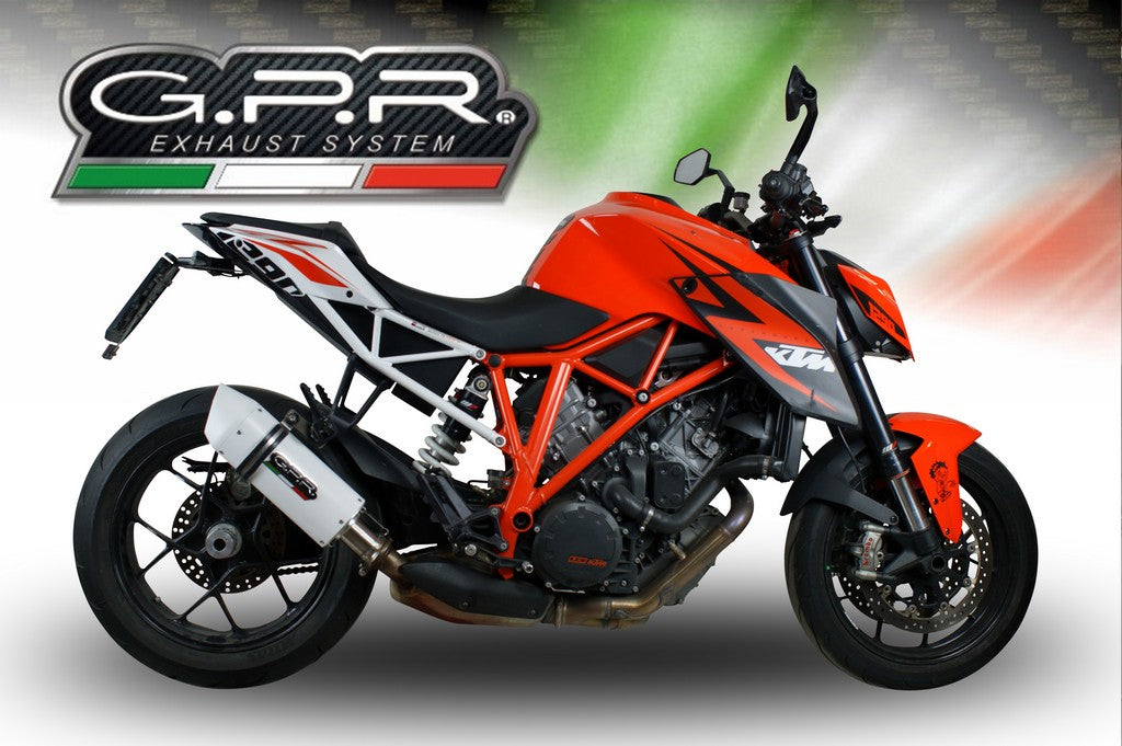 GPR KTM 1290 Super Duke R (14/16) Slip-on Exhaust "Albus Ceramic" (EU homologated)