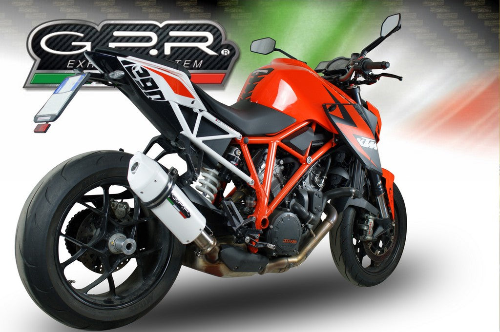 GPR KTM 1290 Super Duke R (14/16) Slip-on Exhaust "Albus Ceramic" (EU homologated)