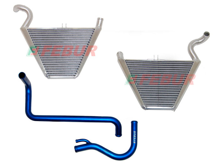 FEBUR Kawasaki ZX-6R (07/08) Additional Racing Water Radiator (With silicon hoses)