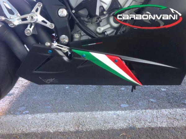 CARBONVANI MV Agusta F3 Carbon Belly Pan (Tricolor)