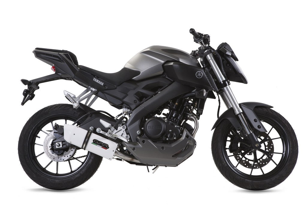 GPR Yamaha MT-125 Full Exhaust System "Albus Ceramic" (EU homologated)