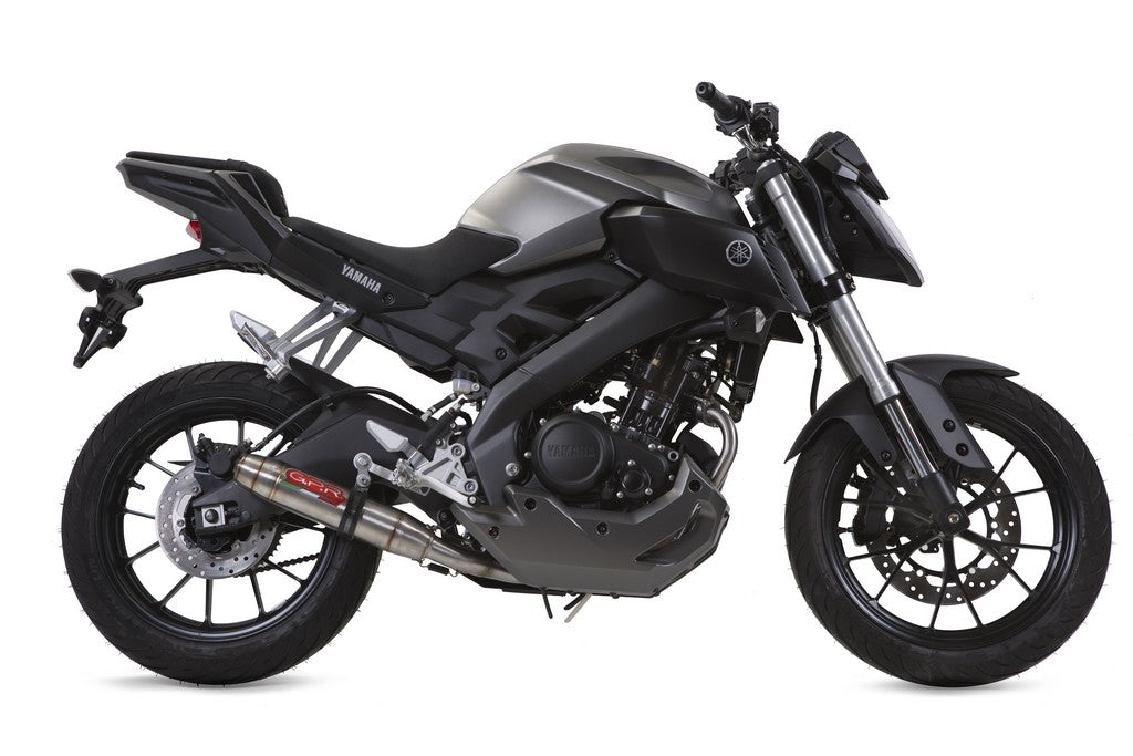 GPR Yamaha MT-125 Full Exhaust System "Deeptone Inox" (EU homologated)