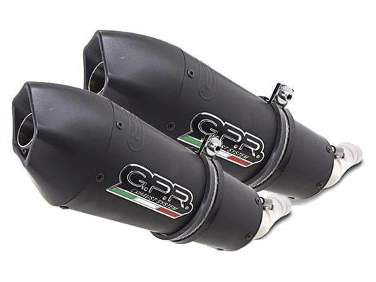 GPR Ducati Hypermotard 1100 Dual Slip-on Exhaust "GPE Anniversary Black Titanium" (EU homologated)