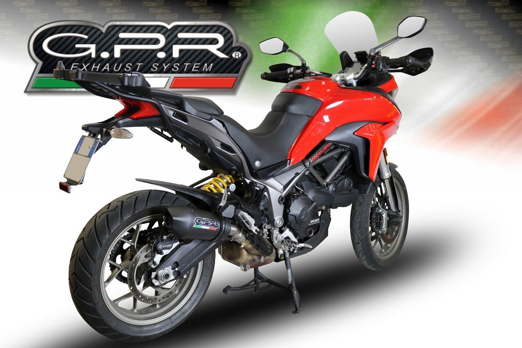 GPR Ducati Multistrada 950 Slip-on Exhaust "GP Evo 4 Black Titanium" (EU homologated)