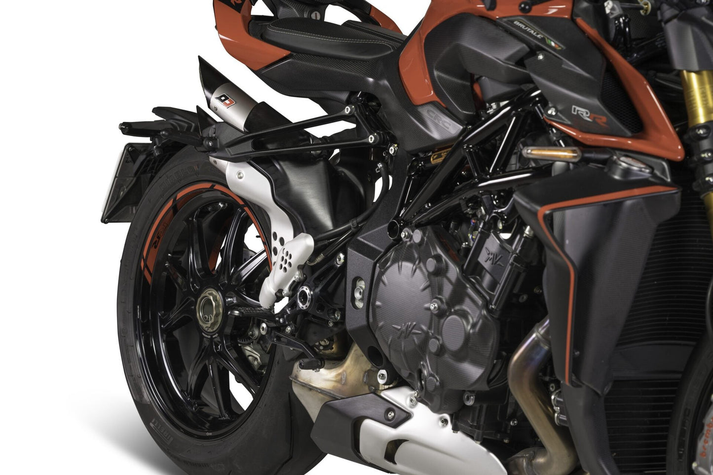 QD EXHAUST MV Agusta Brutale 1000 RR Slip-on Exhaust "Power Gun" (EU homologated)