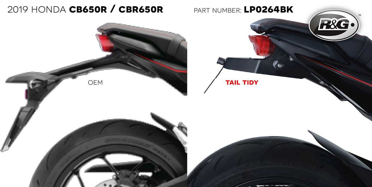 LP0264 - R&G RACING Honda CB650R / CBR650R (19/20) Tail Tidy – Accessories in the 2WheelsHero Motorcycle Aftermarket Accessories and Parts Online Shop