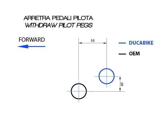 PAP03 - DUCABIKE Ducati XDiavel Rearset (alt. position)