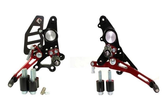 PRHM02 - DUCABIKE Ducati Multistrada / Hypermotard Adjustable Pilot Rearset