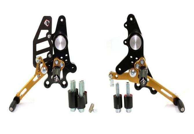 PRHM02 - DUCABIKE Ducati Multistrada / Hypermotard Adjustable Pilot Rearset