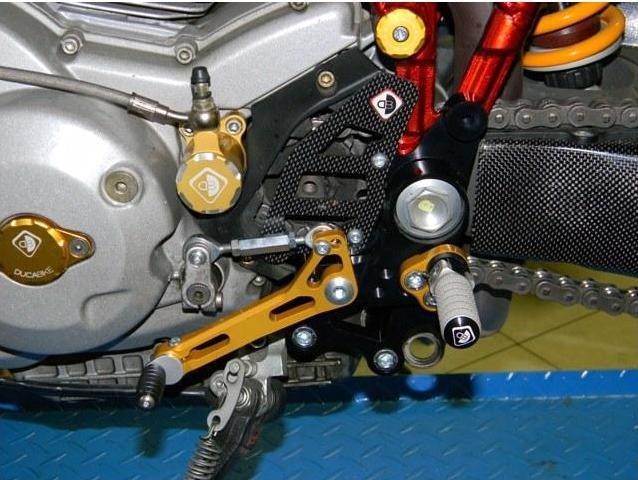 PRHM02 - DUCABIKE Ducati Multistrada / Hypermotard Adjustable Pilot Rearset