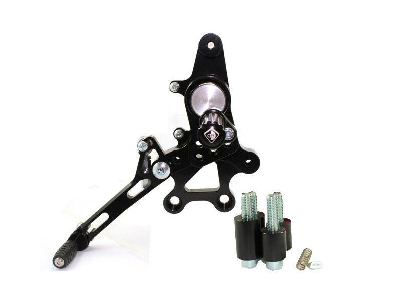 PRHME02 - DUCABIKE Ducati Multistrada / Hypermotard Adjustable Pilot Rearset