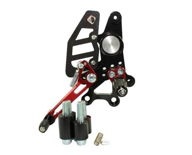 PRHM02 - DUCABIKE Ducati Multistrada / Hypermotard Adjustable Pilot Rearset