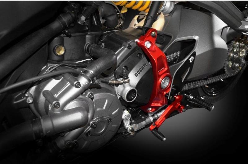 PRM12R01 - DUCABIKE Ducati Monster 1200R Adjustable Pilot Rearset