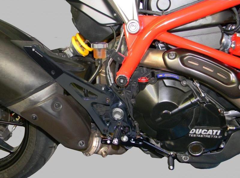 PRNHM01 - DUCABIKE Ducati Hypermotard 821/939 Adjustable Rearset