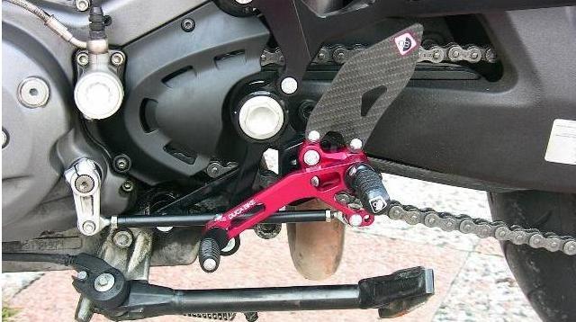 PRNM01 - DUCABIKE Ducati Monster Adjustable Pilot Rearset