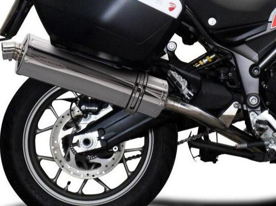 DELKEVIC Ducati Multistrada 950 De-Cat Slip-on Exhaust Stubby 18"