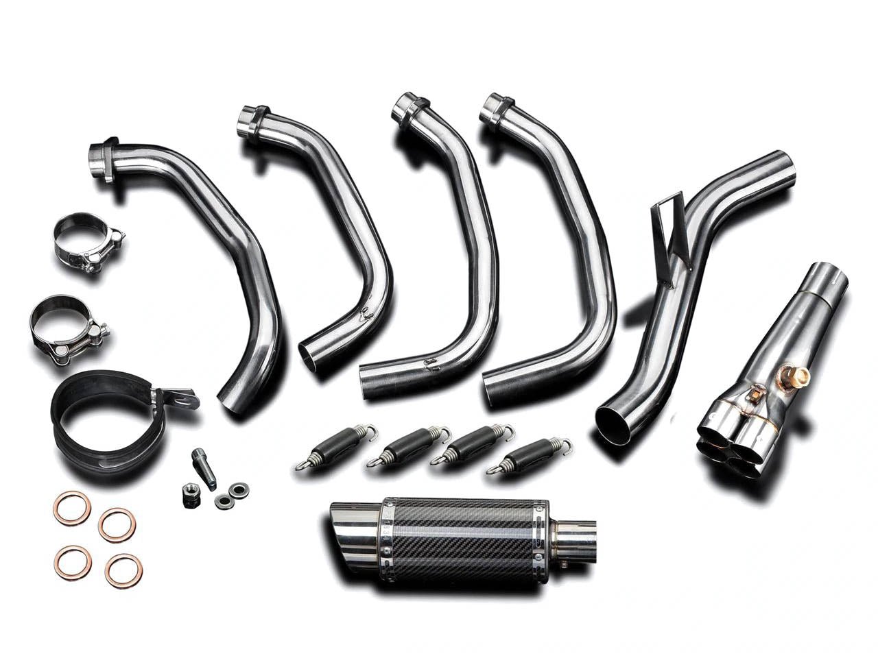 DELKEVIC Kawasaki Z900RS Full Exhaust System with Mini 8" Carbon Silencer