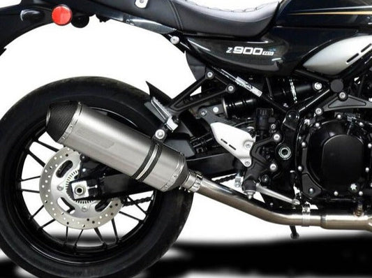 DELKEVIC Kawasaki Z900RS Full Exhaust System with 13.5" Titanium X-Oval Silencer