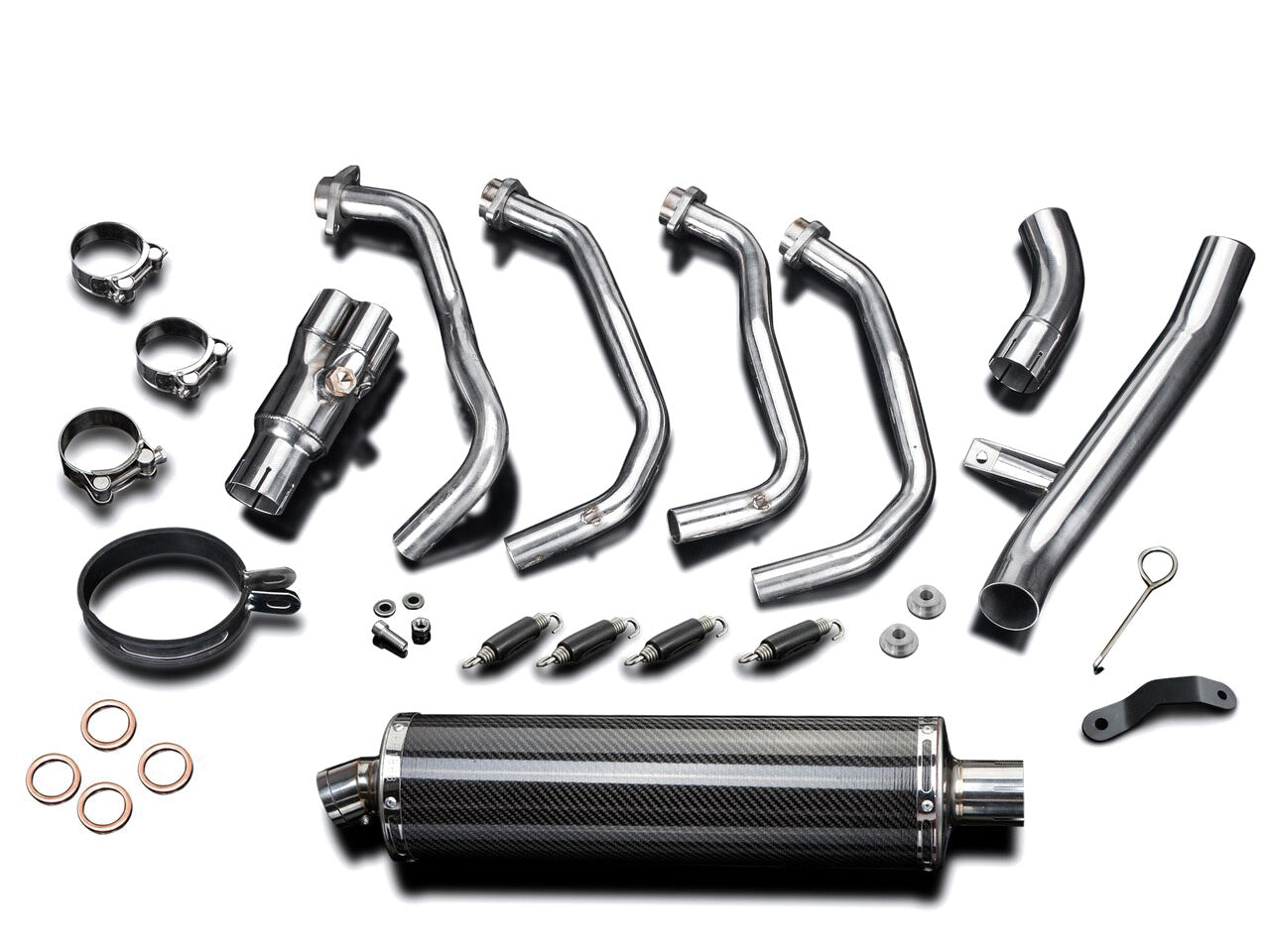 DELKEVIC Kawasaki Z900 (17/19) Full Exhaust System Stubby 18" Carbon