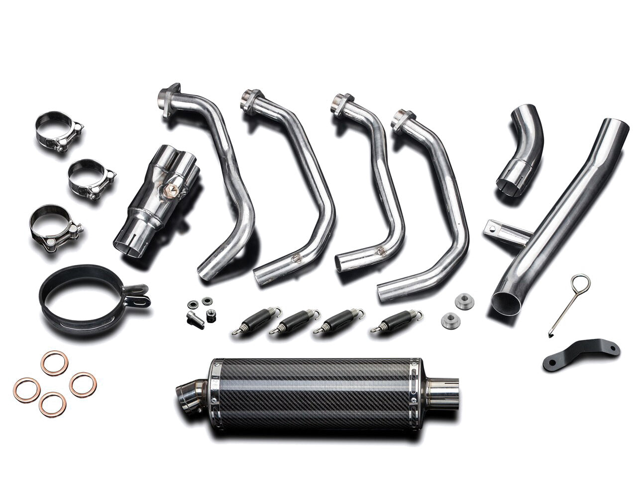 DELKEVIC Kawasaki Z900 (17/19) Full Exhaust System Stubby 14" Carbon