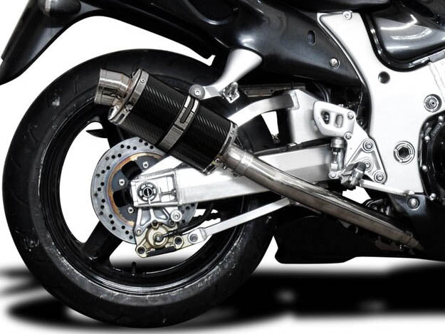 DELKEVIC Suzuki GSXR1300 Hayabusa (99/07) Full 4-2 Exhaust System with DS70 9" Carbon Silencers