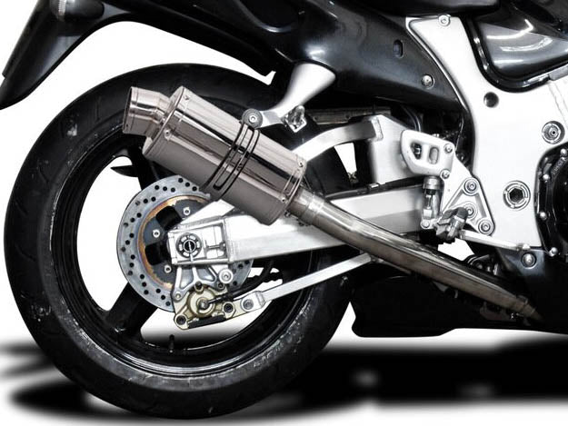 DELKEVIC Suzuki GSXR1300 Hayabusa (99/07) Full 4-2 Exhaust System with SS70 9" Silencers