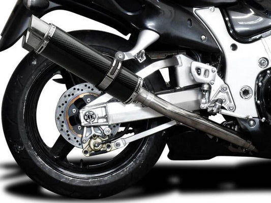 DELKEVIC Suzuki GSXR1300 Hayabusa (99/07) Full 4-2 Exhaust System with DL10 14" Carbon Silencers